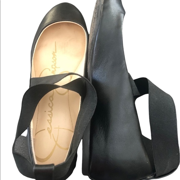 Jessica Simpson Mandayss Pull-On Criss-Cross Ankle Ballet Flats 6M Balletcore - Picture 6 of 7
